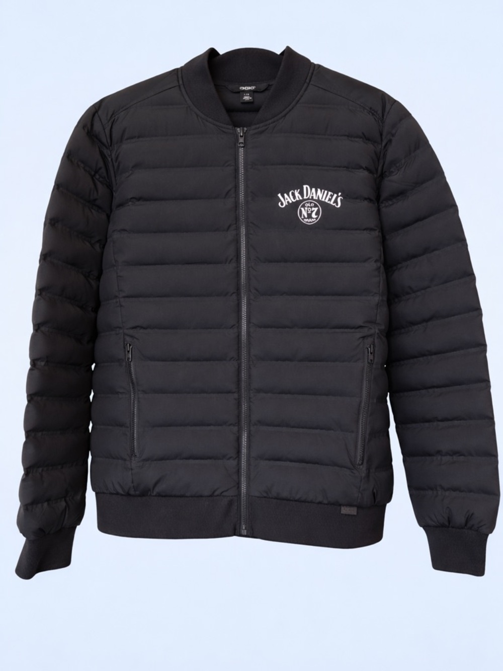 OGIO Black Quilted Puffer Jacket with Jack Daniel's Logo